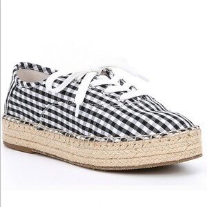 Gianni Bini Dunnigan Gingham Espadrille Shoes